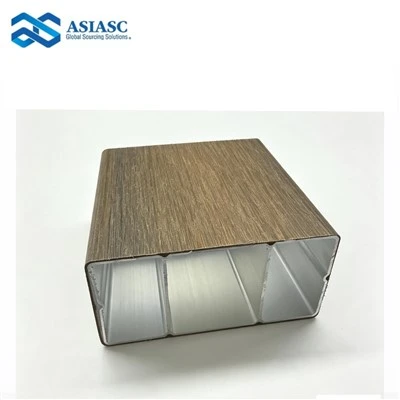 WPC Aluminum Square Composite Tube Facade Cladding